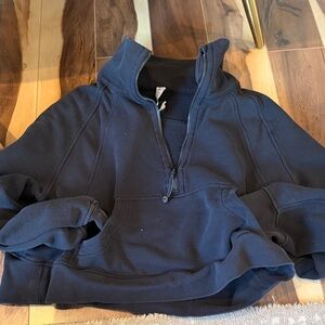 Lululemon Athletica Black Fleece Half-Zip